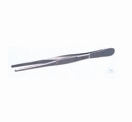 Forceps, length: 115 mm, blunt, straight, stainless st