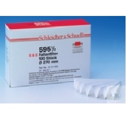 FOLDED FILTER PAPERS,(5) DENSE, SLOW,  FILTER DIA. 150