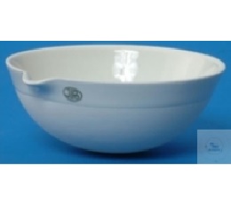 EVAPORATING DISHES 420 ML, PORCELAIN, WITH SPOUT,   HE
