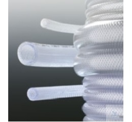 PVC-TUBING,TRANSPARENT,  FLEXIBLE, WITH ARMATION,  I.D