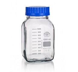 SIMAX 500mL透明广口蓝盖瓶