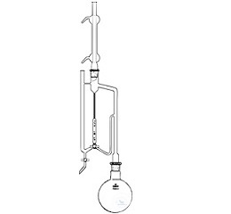 APPARATUS FOR THE DETERMINATION OF  AROMATIC OILS, UNGER, COMPLETE