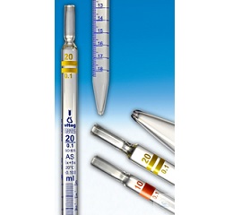 50ml:0.2 AS级蓝标刻度移液管，主刻度环线标示，含CNAS计量校准实验室资质证书