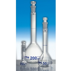 VOLUMETRIC FLASKS, CLASS-A, WITH ST-HOLLOW GLASS   STO