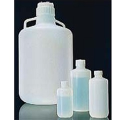 氟化窄口瓶，氟化高密度聚乙烯；氟化聚丙烯螺旋盖，250mL容量
