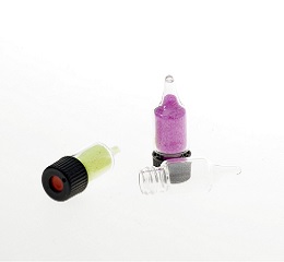 1ml透明压盖瓶+ PE瓶塞、100/盒