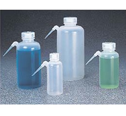 广口UnitaryTM洗瓶，低密度聚乙烯瓶体/装管；聚丙烯螺旋盖，500mL容量