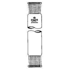 ST-SOCKETS, DOUBLE, FORM C,ST 24/29,acc. to DIN 12249  PRECISO, ?28, L:170, W.TH.:2,0 MM    