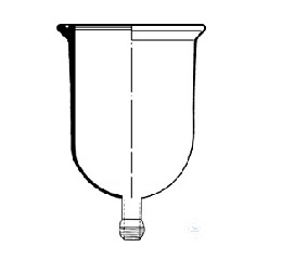 REACTION VESSELS, FLAT FLANGE,  DN 100, 1000 ML, WITH 