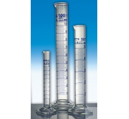 GRADUATED MEASURING CYLINDERS, CLASS A,   DIFFICO BLUE