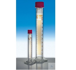 GRADUATED CYLINDERS, 250:2,0 ML, DIN-B,  WITH SCREW-TH