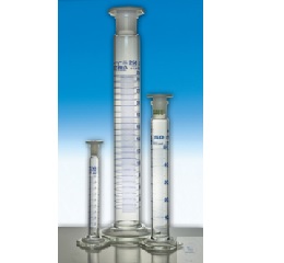 GRAD.CYLINDERS, 500 ML, DIN-AS, STOPPERED, HEXAGONAL B