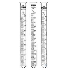 HAEMOMETER COMPARATIVE TUBES, 120 MM LONG,  WITH DOUBL