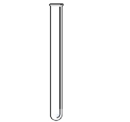 TEST TUBES, FIOLAX-BOROSILICATE-GLASS, WITH RIM   AND 