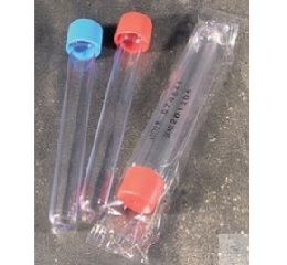 TEST TUBES, W.SCREW CAP,  POLYSTYRENE, ROUND BOTTOM,  10 ML, 16 X 100 MM STERILE  VE = 125 ST  