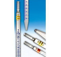 2ml:0.1  AS级蓝标刻度移液管，主刻度环线标示