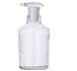DROPPING BOTTLE, 100 ML, TK, WITH   GROOVED FLAT STOPP