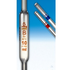 VOLUMETRIC PIPETTES, 5 ML, DIN-B, ACC. TO DIN 12690,   WITHOUT WAITING TIME, COLOR-CODE-WHITE