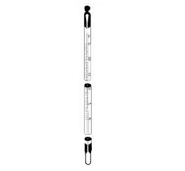 UNIVERSAL LABORATORY-THERMOMETERS,  SOLID STEM, YELLOW