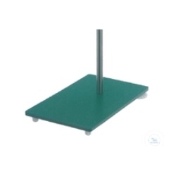 Stand base made of steel hammereffect green painted,  
