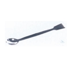 Chemical spoons, length 250 mm, spatula 45 x 32 mm,  spoon 50 x 35 mm, stainless steel