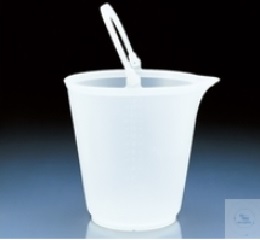 BUCKET, PP, WITH SPOUT, NATURAL  COLOR, GRADUATED, CAP