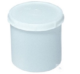 BOXES, PE, WHITE, WITH SCREW CAP,  250 ML,O.D. 90 MM, 