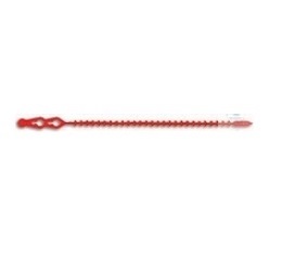 BAGFASTENERS,MADE OF PLASTIC-COATED WIRE,RED,  LENGTH 