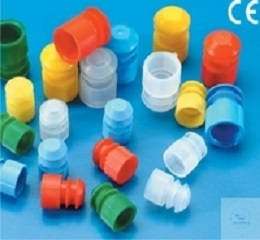 Stoppers for test tubes ? 16-17 mm,   Colour red, very