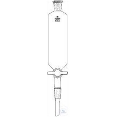 DROPPING FUNNELS, 100 ML, CYLINDRICAL,   ST-STOPCOCK W