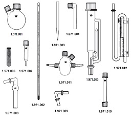 VACUUM RECEIVERS, 2 GL 18/10,  2 GL 14/6, WITH 2 HOSE  CONNECTIONS (PP)  