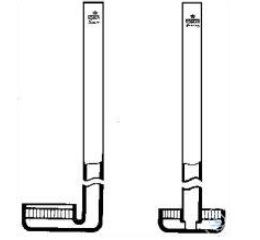 GAS DISTRIBUTION TUBES,LATERAL  P1, DISC-DIAM. 22 MM  