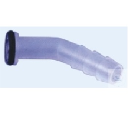 GL14螺纹盖用PFA弯式管路连接器，含硅胶密封垫