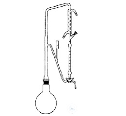 Distillation head with measuring tube 1:0.01ml  and bu