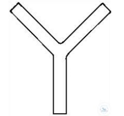 Y-CONNECTION TUBES, PLAIN ENDS,  SIDE ARMS L. 50 MM, O