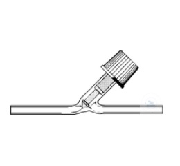 STRAIGHT VACUUM STOPCOCK,  WITH PTFE NEEDLE VALVE AND 