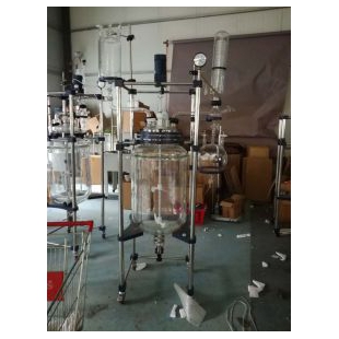 宏华仪器反应釜/反应器S212-100L玻璃反应釜/双层玻璃反应釜/玻璃双层反应釜