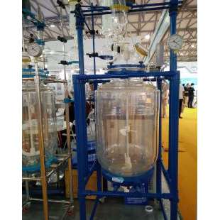 双层玻璃反应器YSF-100L,采用高硼硅玻璃