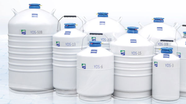 YDS-30-125-F 铝合金实验室系列铝制液氮罐生物容器