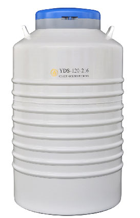 YDS-120-216配多层方提筒的液氮生物容器