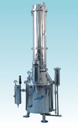 TZ200不锈钢塔式蒸汽重蒸馏水器