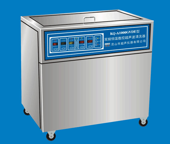 KQ-AS1000GVDE单槽式双频恒温数控超声波清洗器
