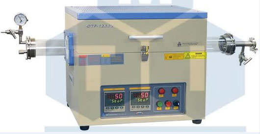 OTF-1200X-60-Ⅱ 1200℃双温区管式炉