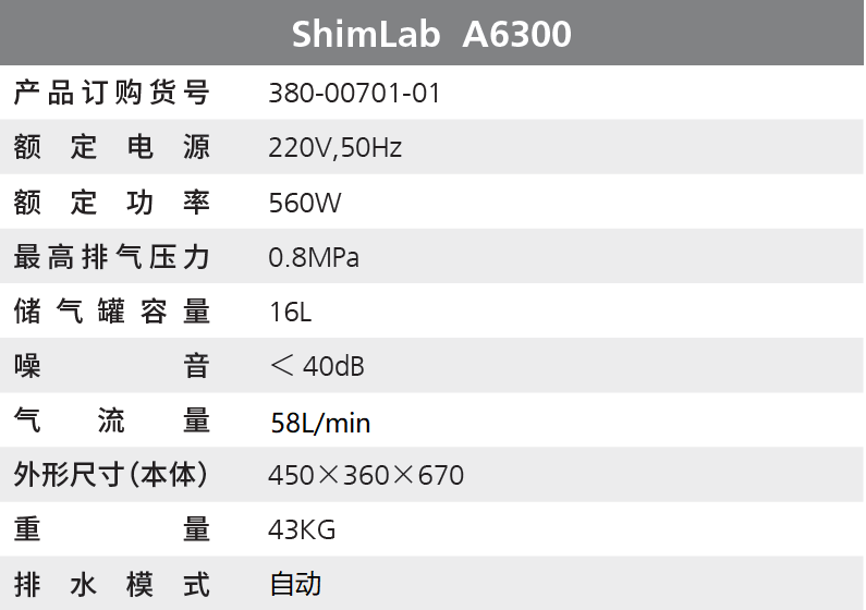 ShimLab A6300 无油空气压缩机-2