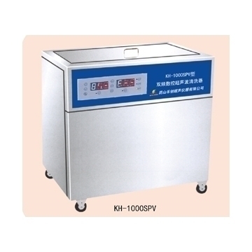 昆山禾创单槽式双频数控超声波清洗器KH-1000SP