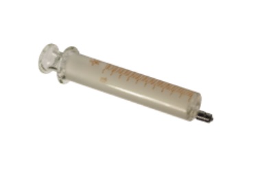 10mL玻璃注射器，包括金属旁开孔（PS 5）Luer针头 Glass Syringe LL-10.0 6/pk