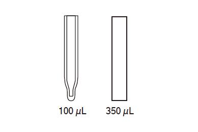 锥底内衬管，聚丙烯，透明，带支角  polypropylene conical insert 0.3mL with polyspring 100 / pk