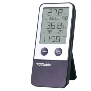Traceable帶時鐘的溫濕度計