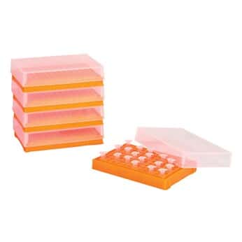 PCR Plate Preparation and Storage Racks, Orange; 5/Pk