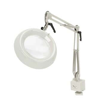 O C White 52400-4 Large-diameter Circular Illuminated Magnifier, 2x magnification